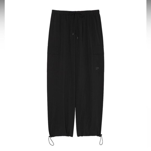 PINK, Tech Stretch Cargo Panot,  Black, Size S - Picture 1 of 3